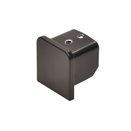 Cr Laurence Matte Black L10 Series End Cap for 21.52 mm U-Channel Cap Railing L10ECMBL